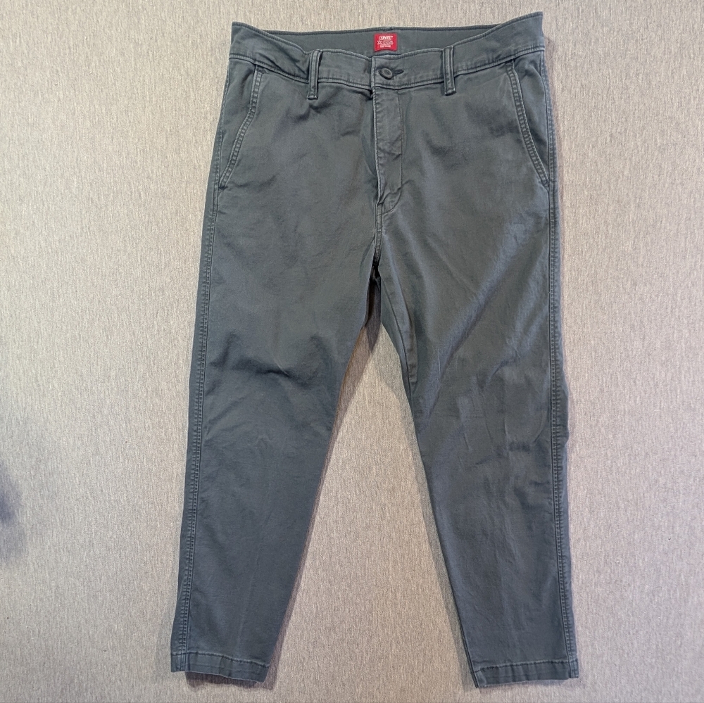 Levi's XX Chino Pants Men's 34 X 30 Bluish Gray Standard Taper Leg